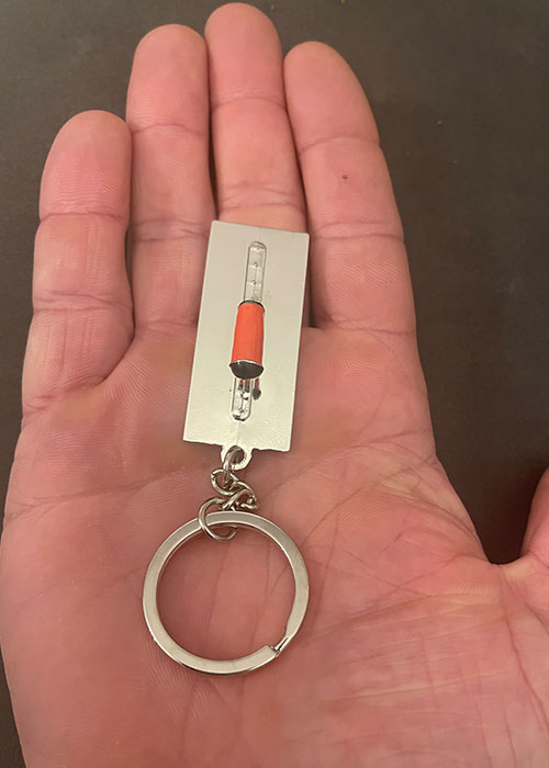 miniature plastering trowel key chain
